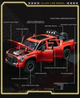 Modelo De Coche De Aleación Toyota Tundra 1:24 Con Sonido Y Luz Simulación Vehículo De Metal Para Niños Juguetes De Coche Regalo Para Niños Hombres - details 3