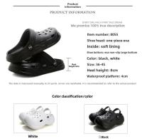 Sandalias Hombre Verano Nueva Exterior Cabeza Media Tacón Jardín Playa Zapatos Unisex EVA Forma Geométrica Tacón Medio - details 4