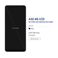 Pantalla AMOLED LCD A32 Para Samsung Galaxy A325 A325F A325F/DS A325M A325N Con Marco Y Sensor De Huella Dactilar Pantalla Táctil Y Digitizador Negro Compatible Con Samsung A32 4G - details 5