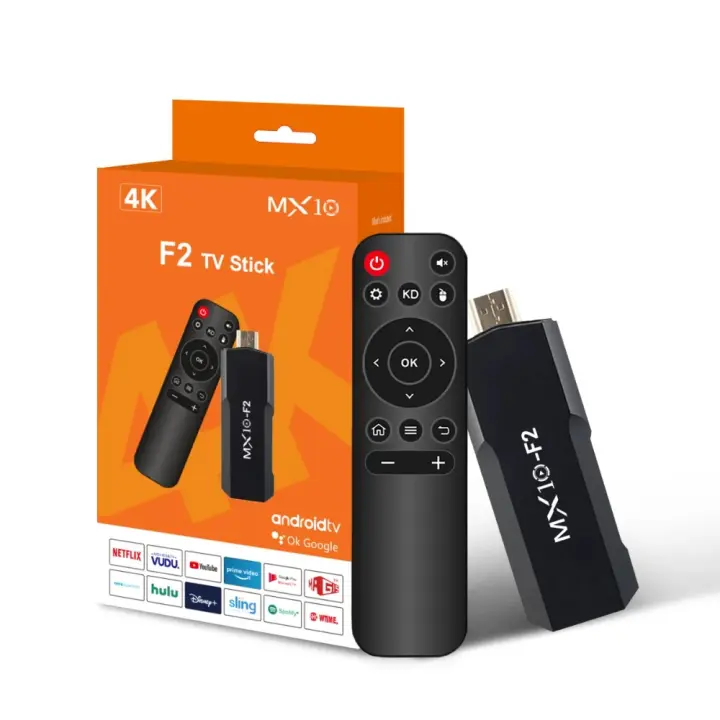 Android TV Stick 1GB 8GB MX10 F2 4K EU STB MX10 Para Smart TV Con Bluetooth 4.0 Y Wi-Fi Dual Frecuencia Soporte De Memoria Hasta 128GB - 1