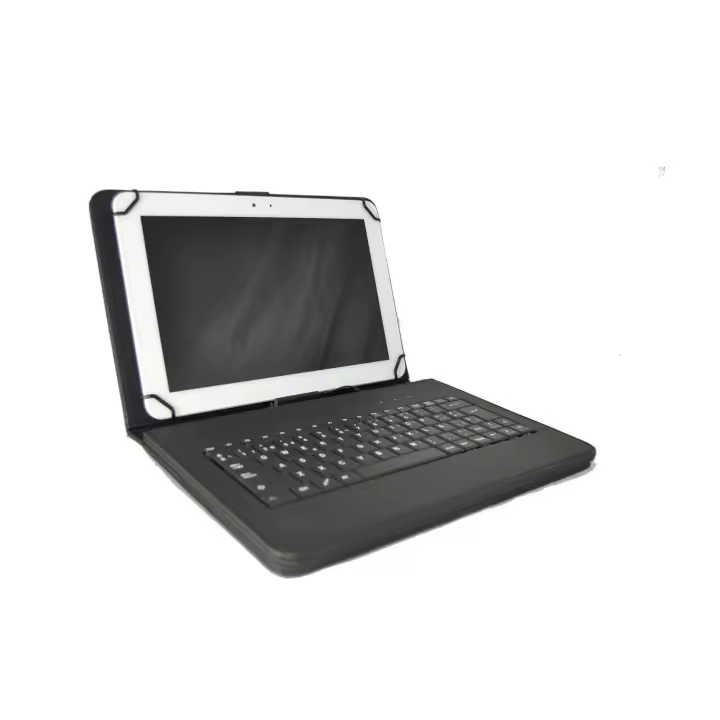Funda con Teclado extraíble en español (Incluye Letra Ñ) para Bq Aquaris M10 / Bq Edison 3 / Wolder Mitab 10.1" / Woxter 10.1" / Samsung Galaxy Tab A 10.1" - Color Negro - 1
