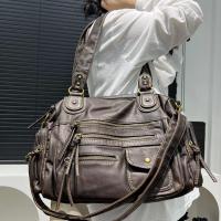 Bolso Bandolera De Cuero Vintage Para Mujer Estilo Y2K Con Múltiples Bolsillos Y Gran Capacidad Bolso De Motociclista - details 7