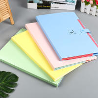 Carpeta De Archivo A4 Con 5 Capas En Colores Macarón Estuche Organizador Para Estudiantes Y Oficina Suministros De Papelería - details 2