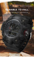Reloj Deportivo Militar De Lujo OFNS Para Hombre 50M Impermeable Multifuncional Con Cuarzo LED Digital Cronógrafo Calendario Alarma - details 4