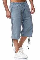 Pantalón casual de lino y algodón para hombre - Estilo deportivo y fresco para verano (longitud 7/8) - details 6