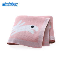 Manta de Bebe de Algodón con estampado de conejito, tack de DOT para recien nacidos, Manta y Segura para niños y niños - details 2