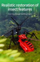 Bloques De Construcción De Insectos Orchid Mantis Sphecidae Mini Modelo De Animal Para Juego Creativo Y Decoración De Escritorio Regalos Para Niños En Navidad Y Cumpleaños - details 9