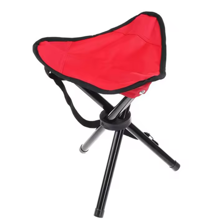 Silla De Playa Triangular Plegable Portátil 1PC Ultraligera Para Camping Pesca Picnic Multifuncional Silla De Estilo Moderno De Plástico - 1
