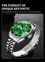 Reloj De Cuarzo Para Hombre LIGE Lujo Diamantes Oro Reloj Impermeable Acero Inoxidable Luminoso Reloj De Negocios Para Hombres - details 5