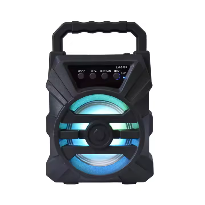 BIT Altavoz Portátil Bluetooth 5,0 Recargable Con USB Y Tarjeta TF Para Fiesta BBQ Viajes Al Aire Libre Altavoz De Sonido Con Incluye Micrófono - 1