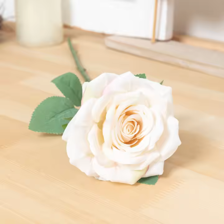 Rosa De Seda Artificial De 43CM Decoración Para Vaso De Sala De Estar Casa Decoración De Boda Corona Falsa Para Novia - 1