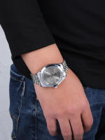 Reloj De Pulsera De Lujo Clásico Para Hombres Con Fecha Y Correa De Acero Inoxidable Deportivo Y Casual Con Marcas Arábigas Resistente Al Agua - details 19