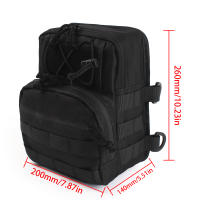 Bolsa De Manillar Universal Para Moto Moto Traveller Bar Handlebar T-Bar Para Harley Dyna Street Bob FXBB Softail Bolsa De Almacenamiento De Maletero - details 0