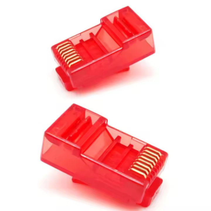 Conector RJ45 Categoría 6a compatible Cat 6 y Cat 5e. Bolsa 100 piezas RJ-45. TRICOM - 1