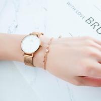 JSNOM Pulsera Mujer Plata Ajustables: Pulseras para Niñas Amistad de Acero con 3A Circonita Cúbica, Regalo para Cumpleaños día de San Valentín Navidad Novia Hija Mamá (Silver) - details 0