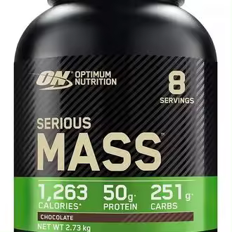 SERIOUS MASS  con vitaminas, minerales, aminoácidos, y creatina. OPTIMUM NUTRITION - 1
