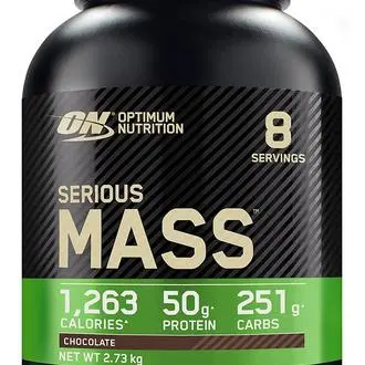 SERIOUS MASS  con vitaminas, minerales, aminoácidos, y creatina. OPTIMUM NUTRITION - 1