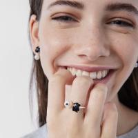 Anillo Erma original de Plata 925 con ónix, Pearl Y espinelos - details 4