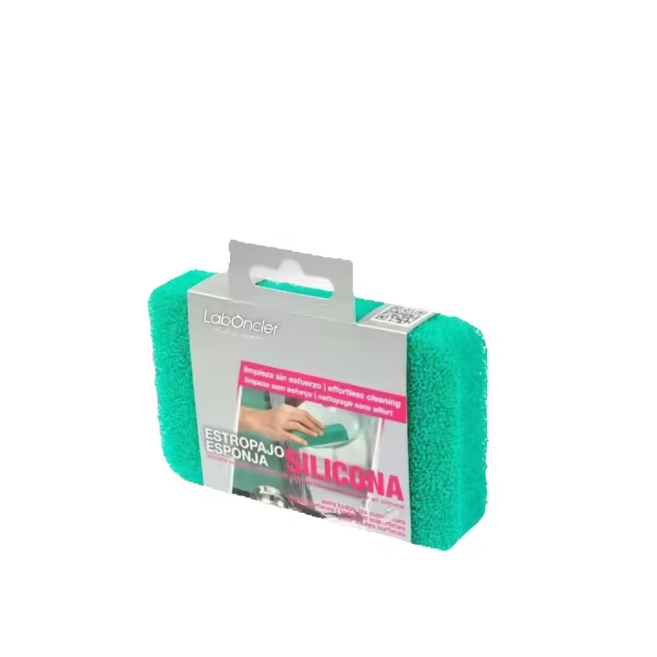Estropajo Silicona de Laboncler, Esponja antibacteriana flexible que no raya. - 1
