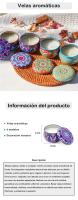 Pack de 6 a 30 velas con aroma floral, tapa metal, surtido en colores y modelos, detalles originales boda, recuerdos invitados bautizo, ideas regalo funcional evento, Regalantes Store - details 0