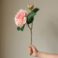1PC Peonía Artificial De Lujo Con 2 Cabezas Para Decoración De Bodas Y Hogar Estilo Floral Silken Simulación Para Sala De Estar Porche Fiestas - details 9