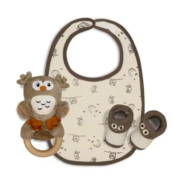 Set regalo Buho Beige - Interbaby - 1