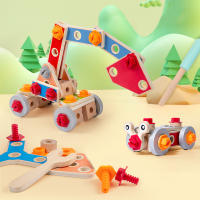 Juguetes Educativos De Madera Para Niños Bloques De Construcción Desmontaje Y Re Montaje Juego De Puzzle Montessori - details 0