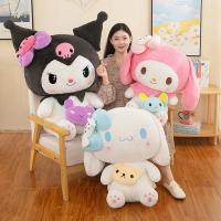 Muñeco De Peluche Sanrio Kuromi 40/50cm Kawaii My Melody Cinnamoroll Juguete Suave De Animales Para Decoración De Habitación De Niños Figura De Anime Almohada - details 1