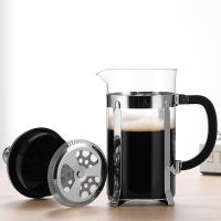Cafetera de acero inoxidable 304 con filtros, resistente al calor, duradera, fácil de limpiar, prensa de café de vidrio borosilicato, tetera libre de BPA, cobre - details 0
