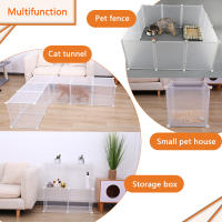 Jaula Para Mascotas Pequeñas DIY Jardín De Animales Combinable Para Perro Gato Conejo Coche De Guineo Hiedra Hogar - details 9