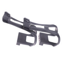 Paquete De 1 Par De Clip De Tela Para Bicicleta Ultra-Ligero Negro Accesorios De Ciclismo Clips De Pie De Pedal Medio Con Tornillos Para Montañas - details 1