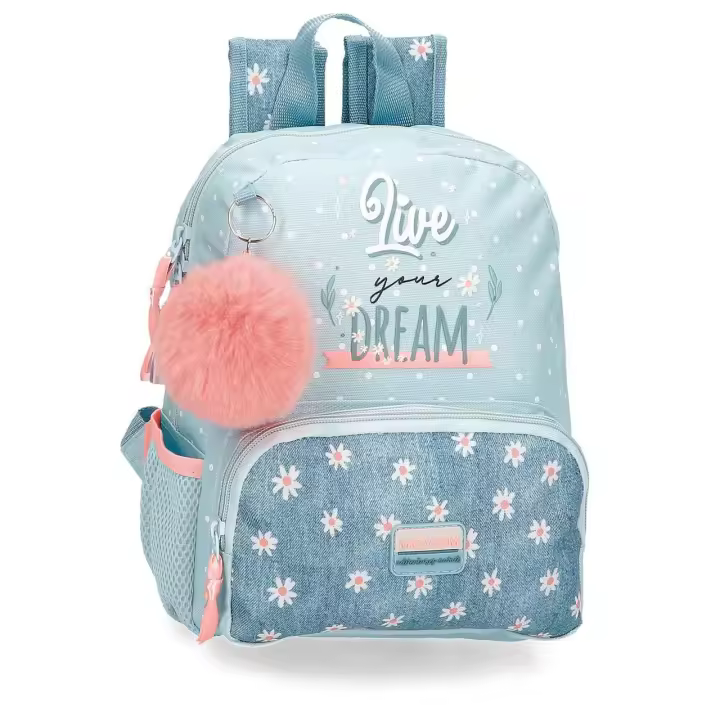 Movom Mochila Escolar Poliéster Live Your Dreams Verde - 1