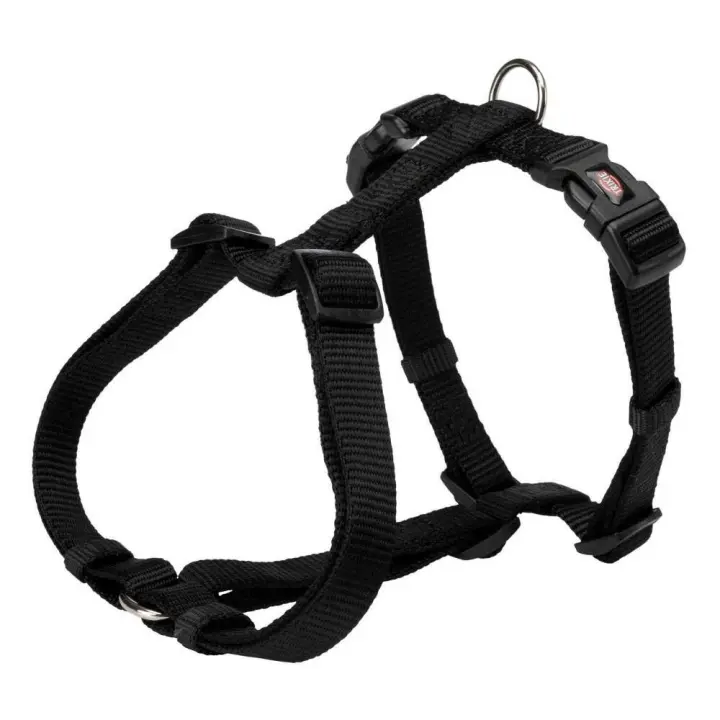 TRIXIE Premium H-harness, XXS–XS: 20–32 cm/10 mm, black - 1