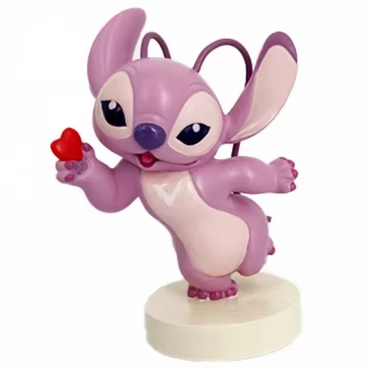 Figura enesco disney lilo & stitch -  angel con corazon - 1