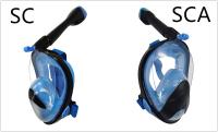 Máscara de buceo para adultos y niños, cara completa, transpirable, snorkel, equipo de natación para miopía, gafas respiradoras secas completas subacuáticas - details 28
