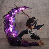 Figura De Anime Demon Slayergk 23cm Luz Destacada Tsugikuni Yoriichi Y Kokushibo Batalla Furiosa Estatua Decorativa Para Escritorio Regalo Para Fans - details 14