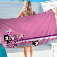 Toalla De Playa Tokidoki De Japón Para Niñas Toalla De Baño Microfibra Secado Rápido Sand-Free Para Yoga Spa Gimnasio Piscina Colorida Y Cómoda - details 10