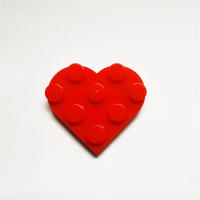 10pcs Bloques De Construcción Clásicos Accesorios Corazón Amoroso Juguetes Para Niñas Regalo De Acción De Gracias Y Navidad - details 6
