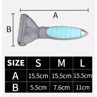 Cepillo De Peluquería Planet Pet Para Perros Y Gatos Lado Doble Para Desplumado Y Rascar Cepillo De Subcapa Ancho Extra Con Plástico Azul - details 6