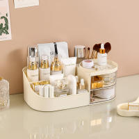 Organizador De Maquillaje Multifuncional Con Cajón Transparente Caja De Almacenamiento Para Cosméticos Y Productos De Cuidado De La Piel Para Mesa De Vestir - details 3