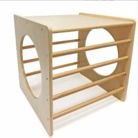 Nenitus Cubo Pikler, cubo de escalada, cubo Montessori, cubo de aprendizaje madera natural niños - details 0