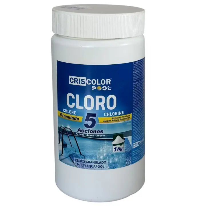 Cloro 5 y 10 Acciones Plus – Pastillas Multifunción para Piscinas - 1