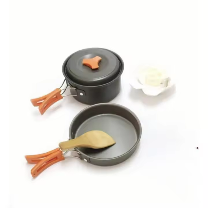 Kit de Utensilios de Cocina para Camping y Mess - Compacto y Duradero - Aluminio Anodizado - 1