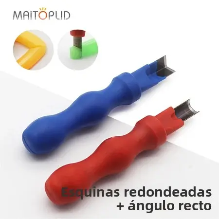 Herramienta De Corte De Ángulo Recto LED Neón Dividido Con Borde Redondo En Silicona Suave Accesorio Para Carpintería Herramienta De Grabado - 1