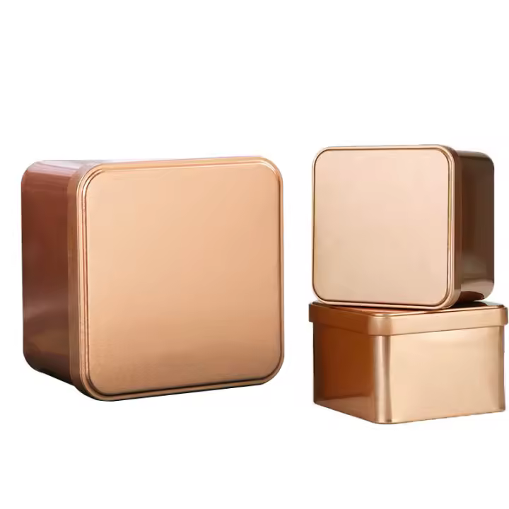 Caja de Almacenamiento de Metal Mini Cuadrada de Hierro Fundido para Dulces Chocolate Regalos Cajas de Té Bol de Sabón Pequeños Artículos Sundries - 1