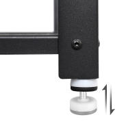 Banco zapatero con asiento y 3 niveles, estantería para zapatos con marco de metal, ideal para entrada, sala de estar y pasillo, 73x30x45 cm - details 8