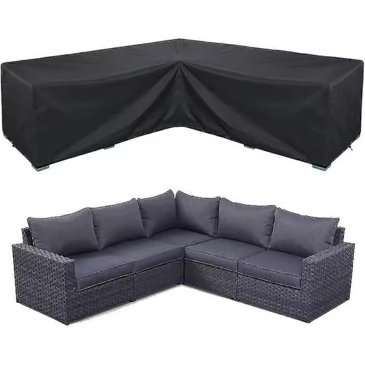 Funda impermeable para sofá de esquina, funda para muebles de jardín, funda para muebles seccionales de exterior, alta calidad - 1