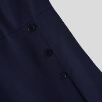 ZANZEA Vestido Elegante Para Mujer Oficina Estilo Coreano Vintage Manga Corta Cintura Ajustada Vestido Mini Verano A-Line Para Fiesta - details 11