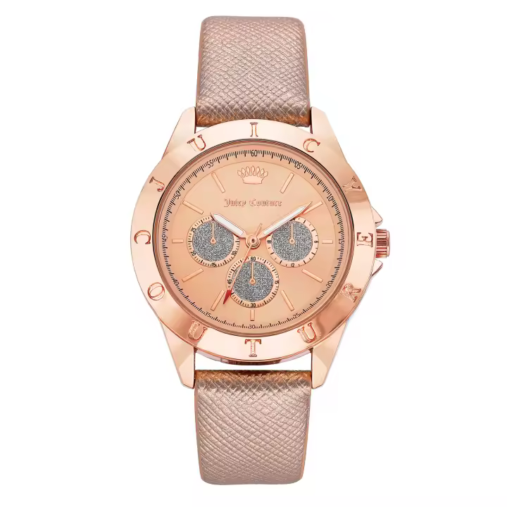 Juicy Couture Reloj Mujer Analogico Cuarzo con Correa de Polipiel JC1294RGRG - 1