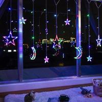 Decoración De Ramadan 2025 Estrella Y Luna De Navidad Cadena De Luces Para El Hogar Y Eventos Musulmanes Eid Mubarak Adorno De Fiesta Islámica - details 18